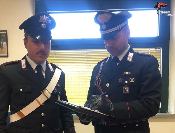 carabinieri cosenza