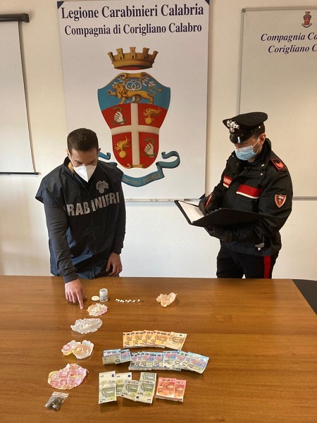 sequestro carabinieri corigliano calabro