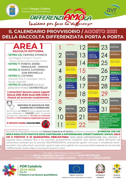 avr area 1 - agosto 2021