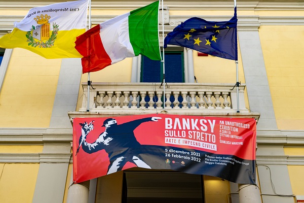 mostra banksy palazzo crupi reggio