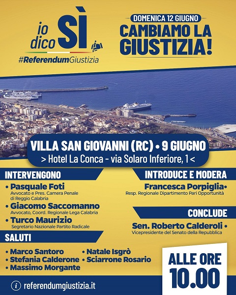 convegno "Giustizia Giusta" - villa san giovanni