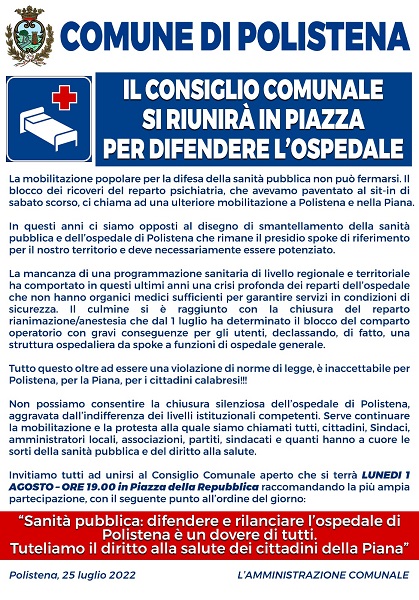 manifestazione ospedale polistena