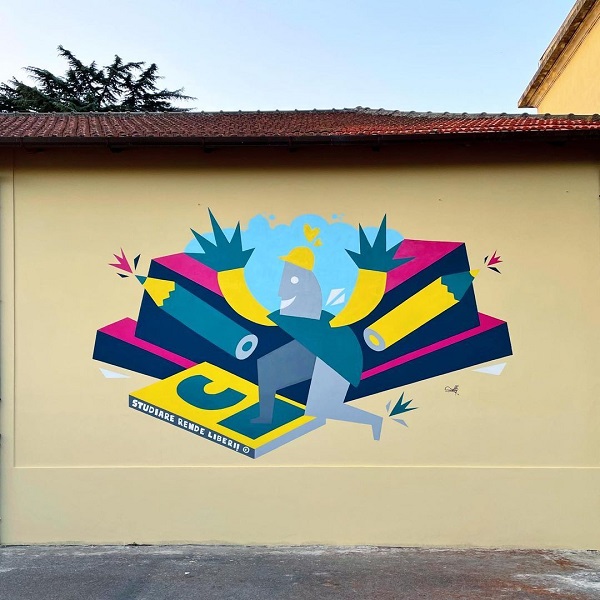 Murales scuola Sirelli - cinquefrondi