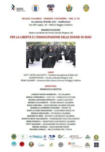 Rhegium Julii - evento libertà donne iran