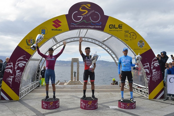podio vincitori - Giro Ciclistico Città Metropolitana Reggio