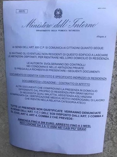 Falsi Volantini - polizia di stato