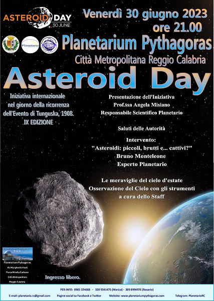 Asteroid Day 2023 - planetario reggio