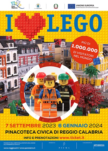 mostra i love lego - pinacoteca reggio