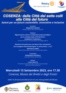 convegno Rotary Club Cosenza Sette Colli