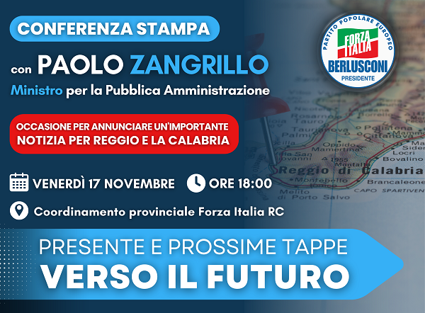 Conferenza stampa Forza Italia Reggio