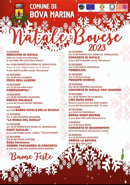 eventi natale bova marina