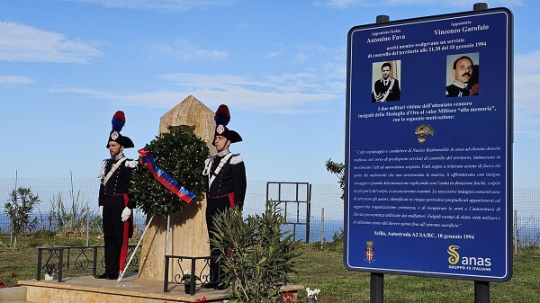 Anniversario omicidio carabinieri Fava e Garofalo - scilla