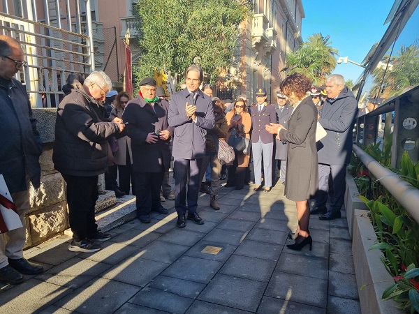 pietra inciampo via giudecca reggio - falcomatà - vaccaro