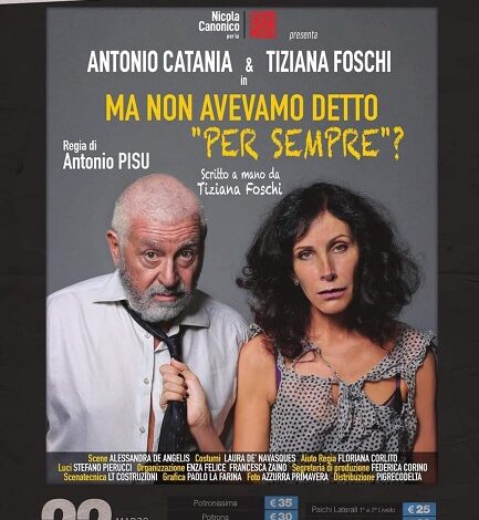 spettacolo Tiziana Foschi e Antonio Catania - teatro cilea reggio
