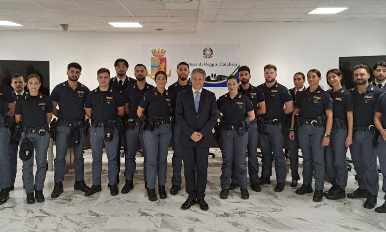nuovi agenti - polizia di stato reggio calabria